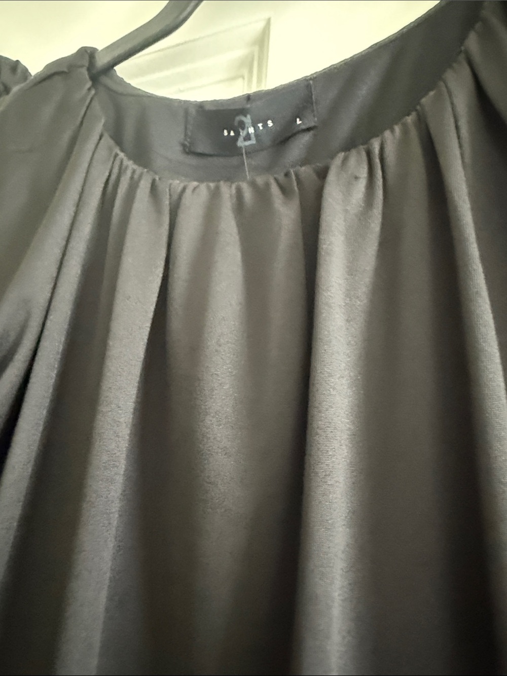 Women's Black Bubble Hem Skirt - Picture 5 of 5